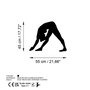 Wallity Yoga 14 Escultura de Pared Negra